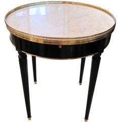 Marble-Top Bouillote Table In the Jansen Manner