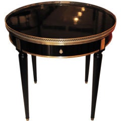 Ebonized Bouillote Table in the Jansen Manner