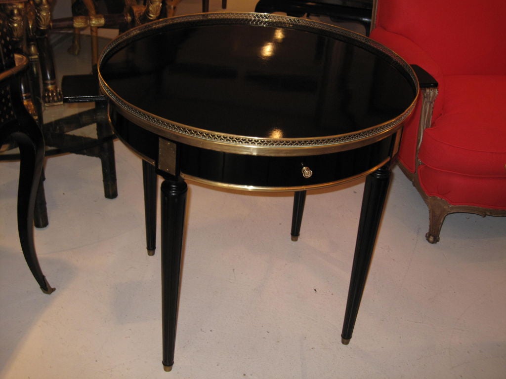 Ebonized Bouillote Table in the Jansen Manner