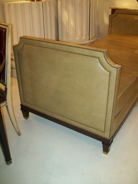 20th Century Jansen Leather day bed