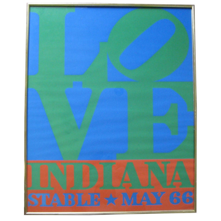 Erstausgabe, Robert Indiana, Siebdruck-Poster „LOVE“