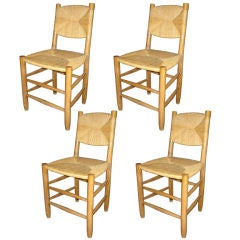 Set of 4 Charlotte Perriand Chairs