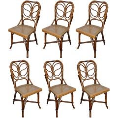 Set of Six French Bistro Chairs