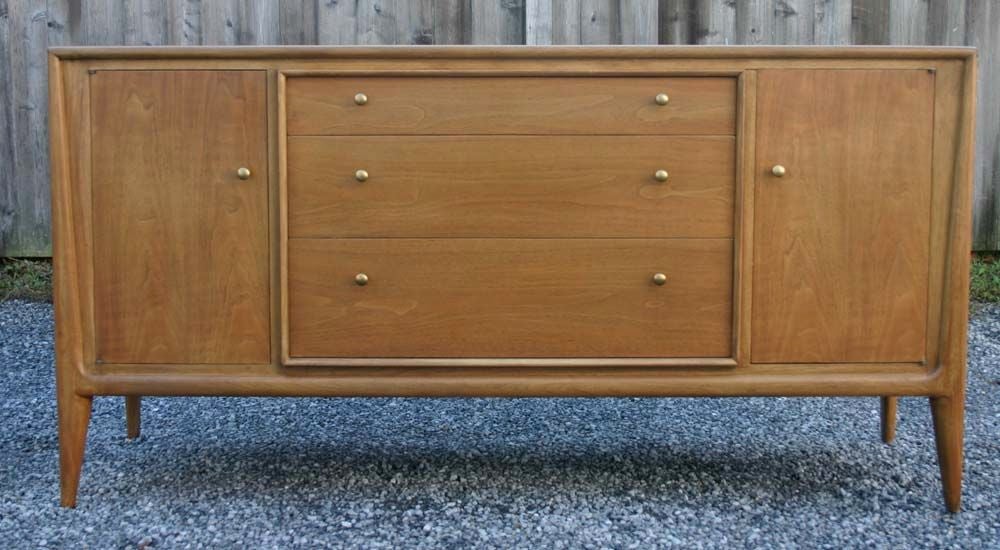 Mid-20th Century John Stuart Walnut Sideboard