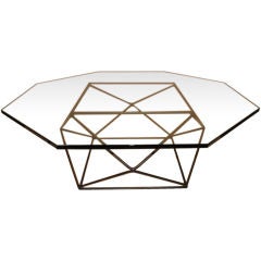 Used Optical Polyhedron Coffee Table