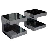 Paul Evans Cantilevered “Cityscape” End Tables, circa 1970’s