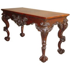 A Rococo Revival Rosewood and Mahogany Pier Table