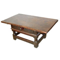 An Italian Baroque Walnut Low Table