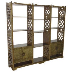 A Modern Faux Painted Etagere, in the Chinese taste
