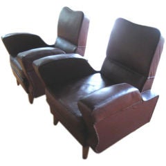 A Pair of Stylish Italian Club Chairs