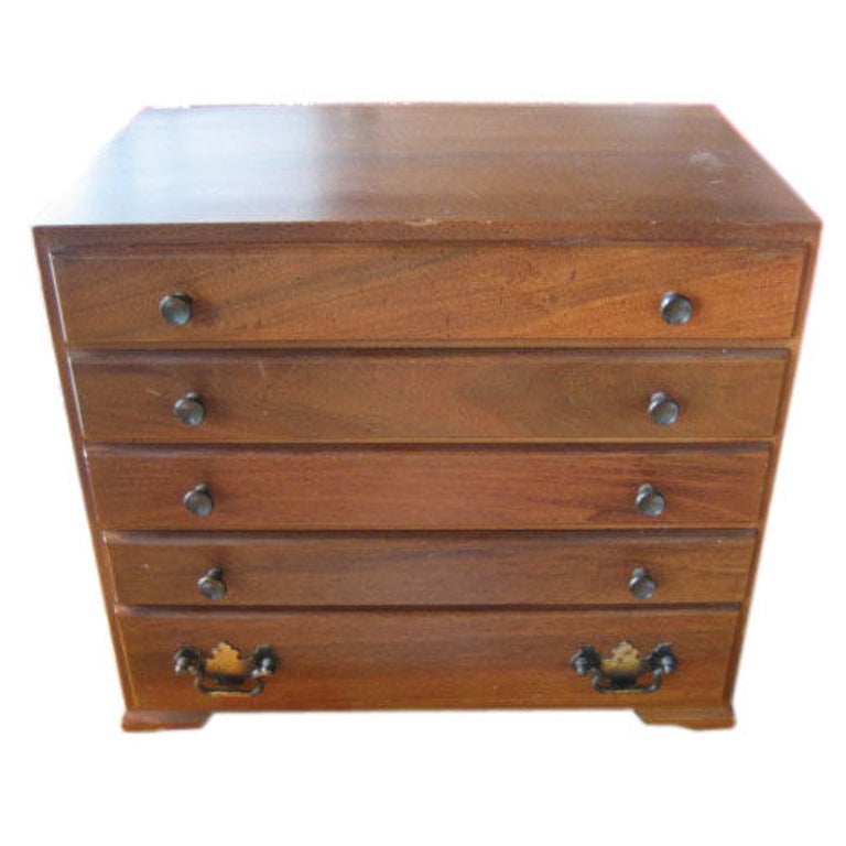 A Miniature Silver/Flatware Chest at 1stDibs