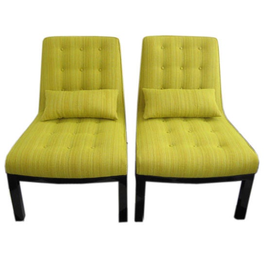 A Pair of Wormley for Dunbar Slipper chairs