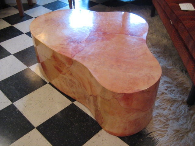 A Free Form Karl Springer Coffee Table