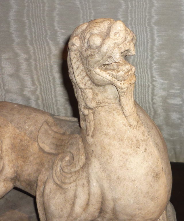 CHINESE MARBLE CHIMERA CARVING 1