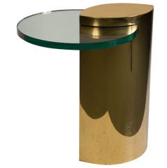 Table à cigarettes en verre en porte-à-faux