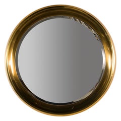 American Brass Framed Porthole Mirror by Mastercraft