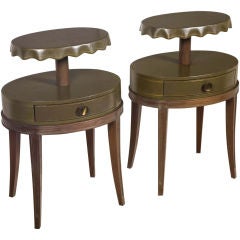 Pair of Night Stand Boudoir Tables by Grosfeld House