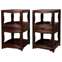 Pair of Tall "Far East" Nightstands by Michael Taylor for Baker