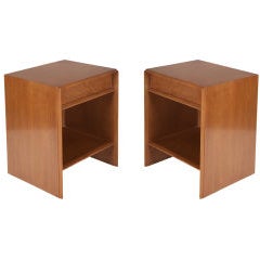 Pair of Top Drawer Nightstands by T.H. Robsjohn-Gibbings for Widdicomb 9