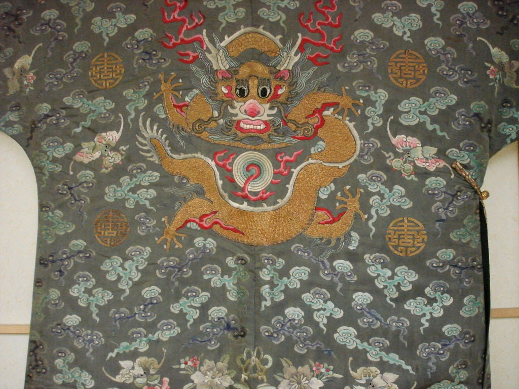 Fine Chinese Qing Dynasty Dragon Robe 4