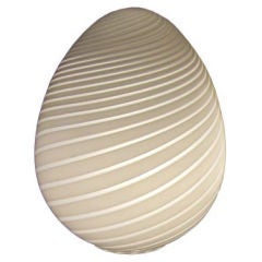 Large Murano Egg Lamp