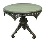 Antique Magnificent  Raj  Figural Hand Carved Table