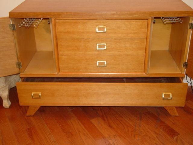 Art  Deco/French Moderne White Oak Server/Sideboard.