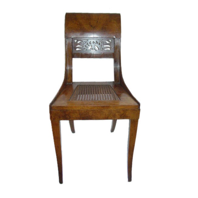 Elegant Austrian Biedermier Side Chair For Sale