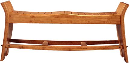 Un magnifique banc en bambou de David N. Ebner. Montrée en ambre ; la collection bambou peut être fabriquée en finition naturelle ou ambre.

En utilisant des formes classiques dépouillées, David Ebner a mis à jour et étendu le mode de mobilier