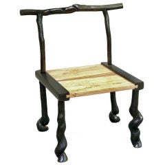 David N. Ebner. Studio Craftsman, Sassafras Wood Book Chair 9