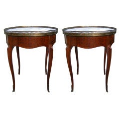 Rare Late 19th Century Bouillotte Marble Top Side/Tables