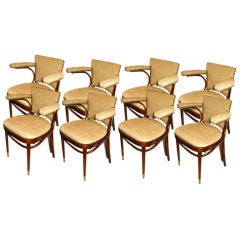 Eight Mid-Century Thornet Dining Room Chairs