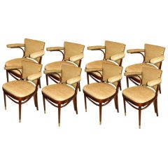 Eight Mid-Century Thornet Dining Room Chairs