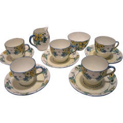 Shelley, Demitasse Porcelain Coffee Set.