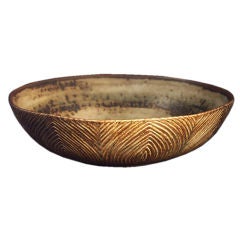 A Large and Brilliantly Glazed Bowl by Axel Salto