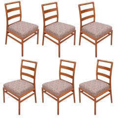 Set of 6 Robbsjohn Gibbings Dining Chairs for Widdicomb