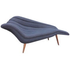 Rare Chaise Lounge by Hans Harti for Eugene Schmidt