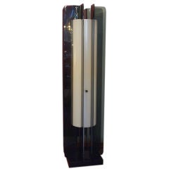 Pair of Two Tone Acrylic Column Lamps