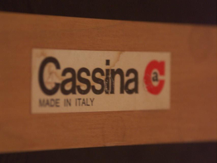 Maple Low Cocktail Table with Slate Surfaces by Cassina