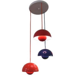 Group of Panton Flowerpot Pendant Lamps for Louis Poulsen