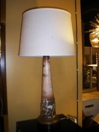 Pair of California Pottery Lamps