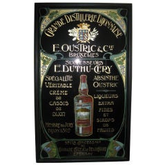 Art Nouveau  Liquor Advertisement
