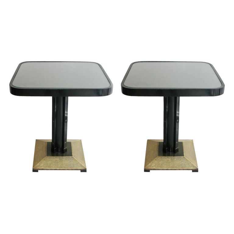 Vienna Secession pair of rectangular tables by Thonet