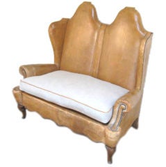 Spanish Leather, Two-Seater Sofa