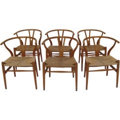 Wishbone Chairs by Hans Wegner