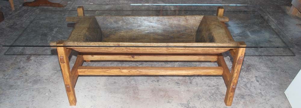 Large Antique Doughset Planter or Coffee Table In Excellent Condition For Sale In Los Angeles, CA