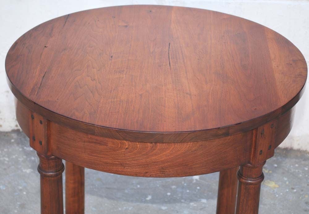 American Walnut Side Table, Custom Made by Petersen Antiques For Sale