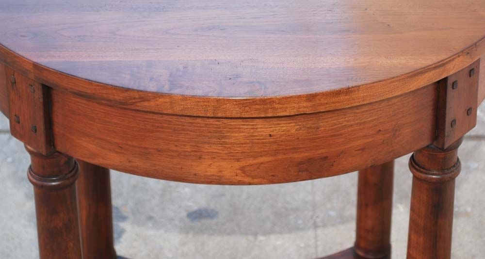 Walnut Side Table, Custom Made by Petersen Antiques In New Condition For Sale In Los Angeles, CA