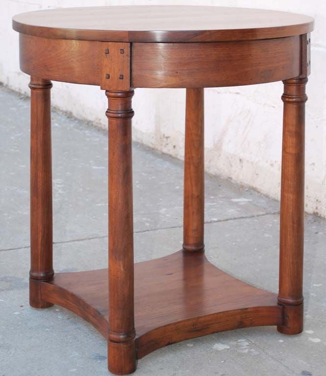 Walnut Side Table, Custom Made by Petersen Antiques For Sale 1