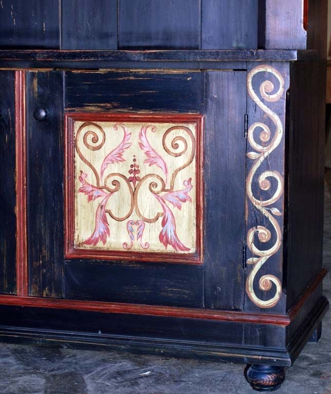 Wood Painted Buffet / Hutch